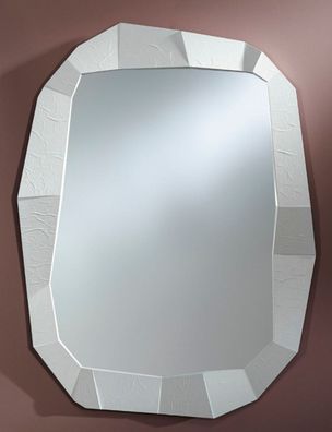 Casa Padrino Designer Wandspiegel Weiß 92 x H. 127 cm - Designer Spiegel