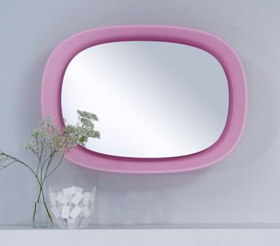 Casa Padrino Luxus Designer Spiegel Rosa 70 x H. 97 cm - Designer Wandspiegel mit Lic
