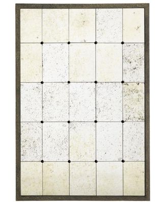 Casa Padrino Luxus Wandspiegel 85 x H. 125 cm - Designer Spiegel mit Stahlrahmen im A