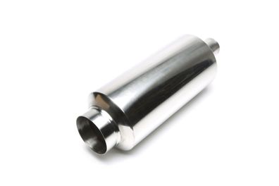 TA Technix Edelstahl Sportendschalldämpfer Universal 115 / 65MM RUND / SCHARF