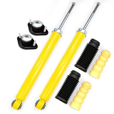 2 SPORT-STOßDÄMPFER HINTEN + Domlager + Staubschutz - FÜR BMW 3ER E36, 3ER E46