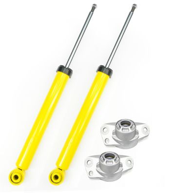 2 SPORT-STOßDÄMPFER HINTEN Hinterachse + 2 Domlager - GOLF 5 GOLF 6 A3 8P LEON