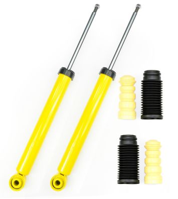 2 SPORT-STOßDÄMPFER HINTEN Hinterachse + Staubkappen - GOLF 5 GOLF 6 A3 8P LEON