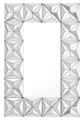 Casa Padrino Luxus Wand Spiegel Art Deco mit Spiegelrahmen 120 x 80 cm - Wandspiegel