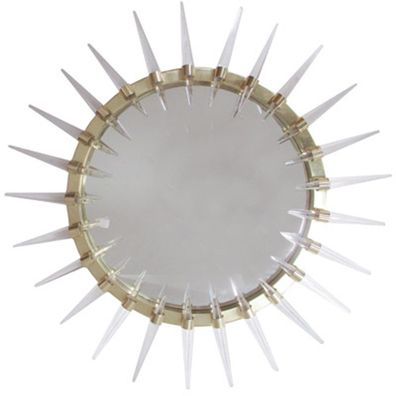 Casa Padrino Luxus Art - Deco Spiegel Gold Ø 80 cm - Wandspiegel - Wohnzimmer Dekora