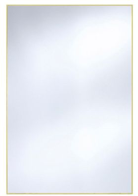 Casa Padrino Wandspiegel mit mattgoldem Aluminiumrahmen 80 x H. 120 cm - Luxus Spiege