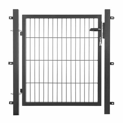Einstabtor 1000 x 1000 mm anthrazit New-System, 250 x 50 4-kant