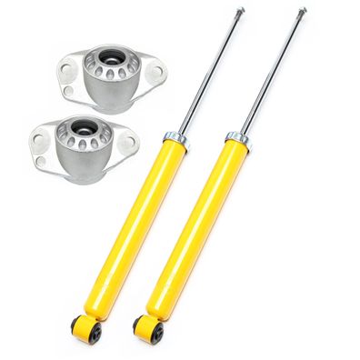2 SPORT-STOßDÄMPFER HINTEN Hinterachse + 2 Domlager HA - VW GOLF 4 Plattform