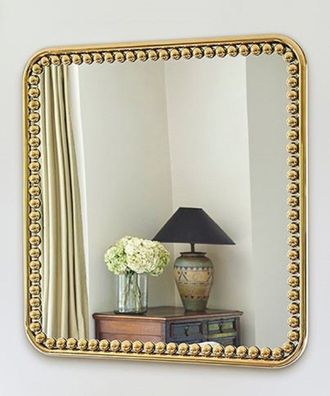 Casa Padrino Luxus Wandspiegel Gold 95 x 3 x H. 95 cm - Quadratischer Wohnzimmer Spie