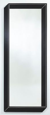 Casa Padrino Luxus Wandspiegel Schwarz 67 x 2,5 x H. 167 cm - Rechteckiger Spiegel mi