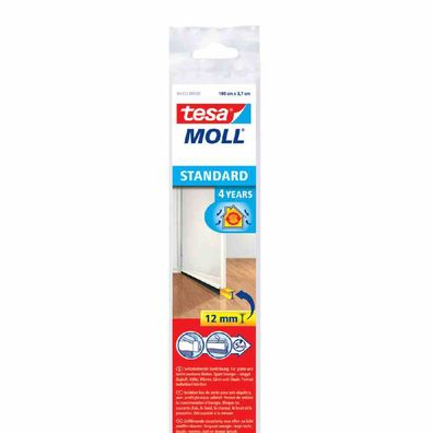 Moll Tür-Dichtschiene transparent bis 12 mm für glatte Böden