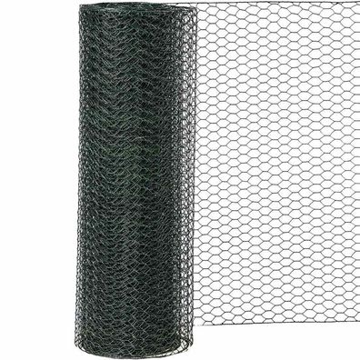 Sechseckgeflecht PVC grün 13/1000 10 m