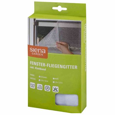 Fenster-Fliegengitter 1,0 x 1,0 m, weiß