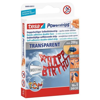 Powerstrips "Deco" transparent