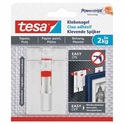 Klebenagel Tapete & Putz verstellbar, 2 x 2 kg