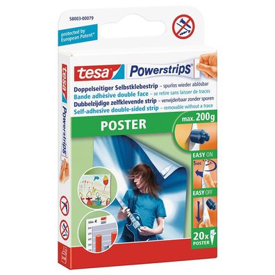 Powerstrips-Poster spurlos ablösbar, Inhalt: 20 Stück