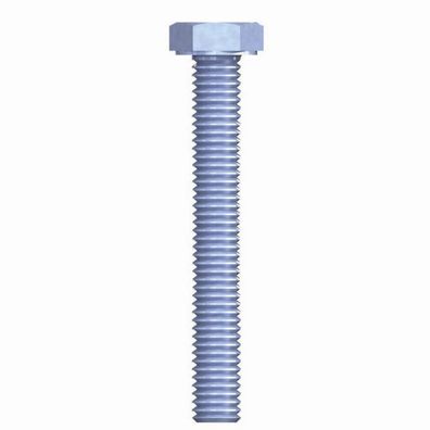 Maschinenschrauben stahlverzinkt, 8 x 30 Paket 200 Stück Stahl, verzinkt, blau passiv