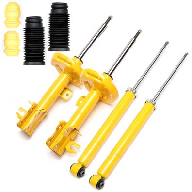 4X SPORT-STOßDÄMPFER Gasdruck VORNE HINTEN + Staubkappen - MITO PUNTO CORSA D