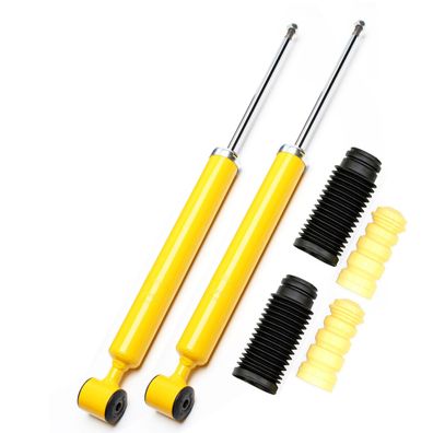 2X SPORT-STOßDÄMPFER Gasdruck HINTEN + Staubschutz - AUDI A1 8X, VW POLO 6R