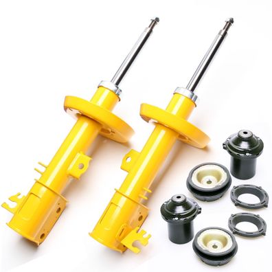 2X SPORT-STOßDÄMPFER Gasdruck VORNE + Domlager - OPEL VECTRA B