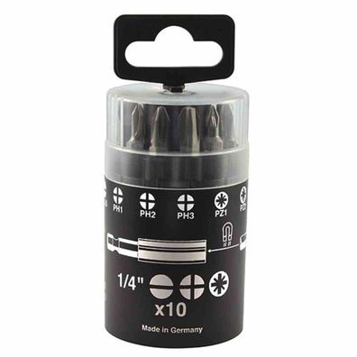 Bit Box 10tlg Bithalter Bits Schrauben Befestigung Werkzeuge Fittings Heimwerker