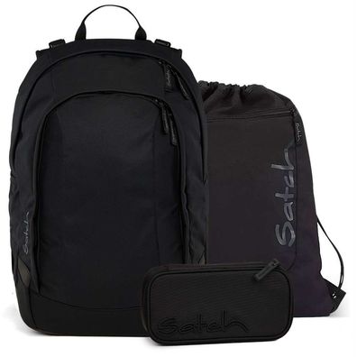 satch Set aus air + Sportbeutel + Schlamperbox 26, Blackjack, Mädchen & Jungen
