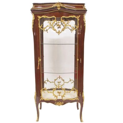 Casa Padrino Barock Glas Vitrine Vitrinenschrank - Barock Möbel - Vitrinenschrank 74