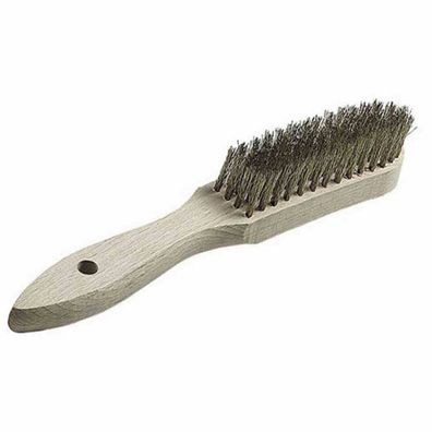 Messing Drahtbürste 4 reihig 0,30mm Draht