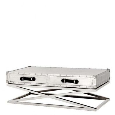 Casa Padrino Designer Couchtisch Vintage Metal - Salon Tisch -Coffee Table
