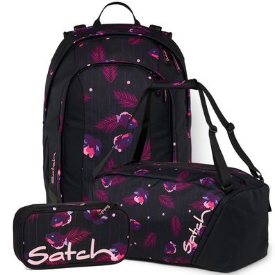 satch Set aus air + Sporttasche + Schlamperbox 26, Mystic Nights, Mädchen & Jungen
