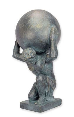 Skulptur Figur Atlas Replikat Retro Design Dekoration