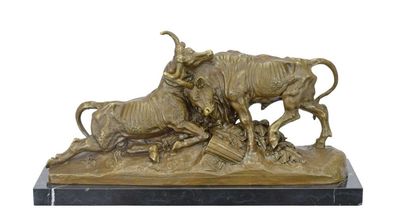 Stierkampf Bronzeskulptur Stier nach Clesinger Replikat Retro Design Dekoration