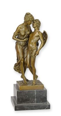 Bronzeskulptur Paar Mythologie Replikat Retro Design Dekoration