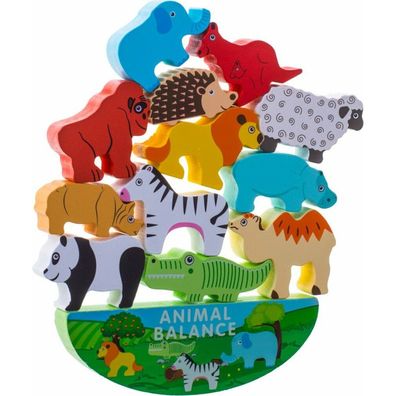 Safari Tiere balancieren Puzzlespiel