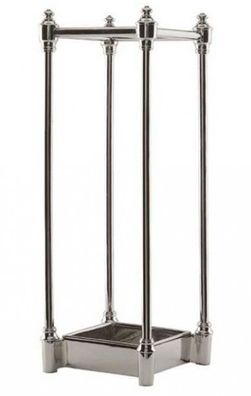 Casa Padrino Luxus Schirmständer Nickel Finish - Luxus Kollektion
