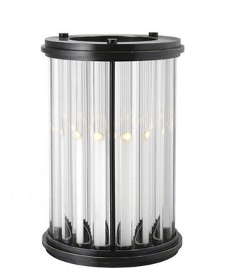 Casa Padrino Luxus Windlicht / Kerzenleuchter Bronze Finish 26,5 x H. 40 cm - Hotel A