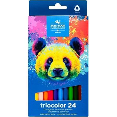 KOH-I-NOOR Dreieckige Buntstifte Triocolor 24 St. Bär
