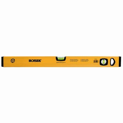 Alu-Wasserwaage 80 cm, 2 Libellen, gelb pulverbeschichtet