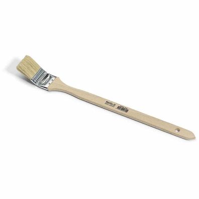 Maler-Heizkörperpinsel 75 mm helle Borstenmischung 55 mm, vernickelt