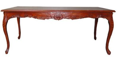Casa Padrino Barock Esstisch Braun (Mahagonifarben) 160 cm - Barock Tisch Antik Stil