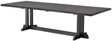 Casa Padrino Luxus Mahagoni Esstisch Mokkafarben 290,5 x 128 x H. 77 cm - Massivholz