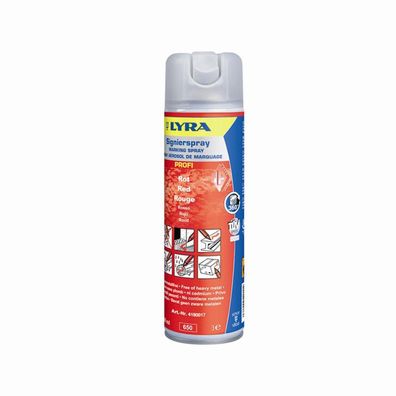 Signierspray rot 500 ml
