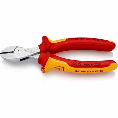 KNIPEX X-Cut Kompakt-Seitenschneider hochübersetzt isoliert mit