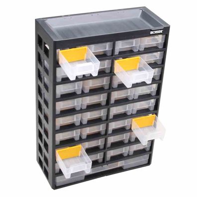 Klarsicht-Magazin 33 Läden 300x135x435mm Schraubenmagazin Regal Lagerung TOP NEU