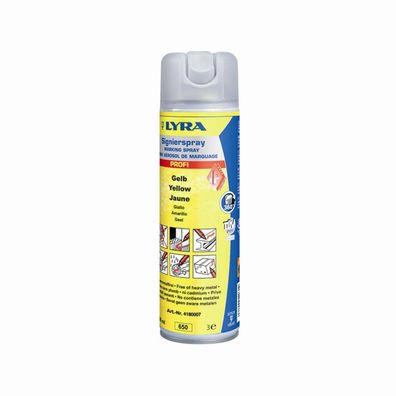 Signierspray gelb 500 ml