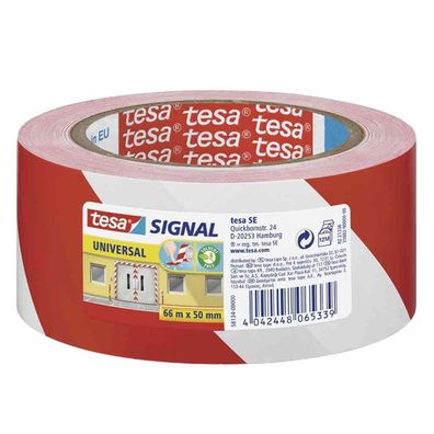 Markierungsklebeband rot/weiß Universal, Signal