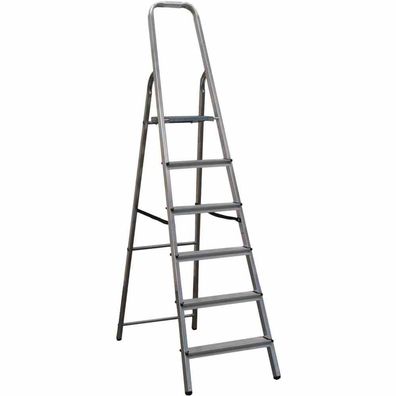 Aluminium-Haushaltsleiter 6 Stufen