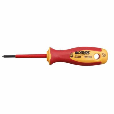 Ironside 120094 VDE-Schraubendreher PH 0 x60 IEC/VDE AC 1000V