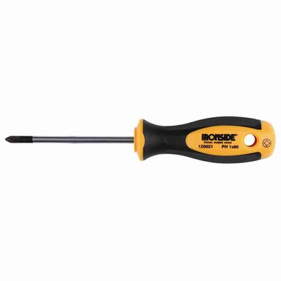 Werkstattschraubendreher PH 1 x 80 mm 2-Komponenten-Griff Chrom-Vanadium-Stahl