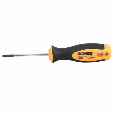 Werkstattschraubendreher PZ 0 x 60 mm 2-Komponenten-Griff Chrom-Vanadium-Stahl